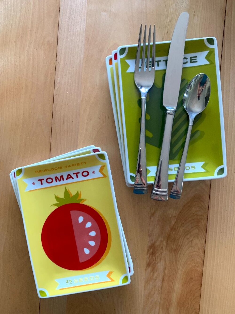6 CRATE & BARREL Seed Packet Small Plates